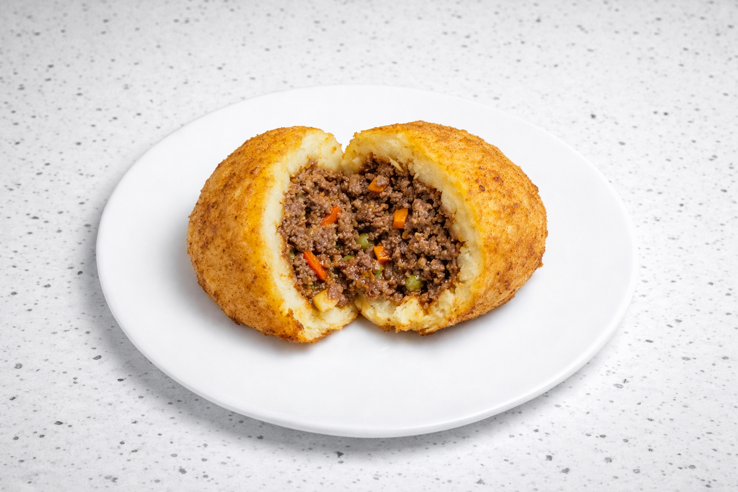 Papa rellena carne